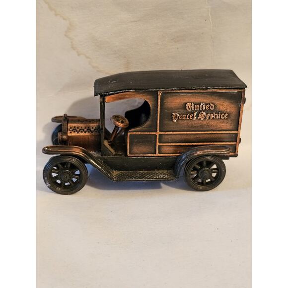 Miniature Copper Pencil Sharpener Delivery Truck United Parcel Service - Picture 2 of 9